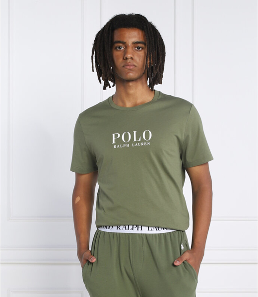 Zielony t-shirt POLO RALPH LAUREN w młodzieżowym stylu