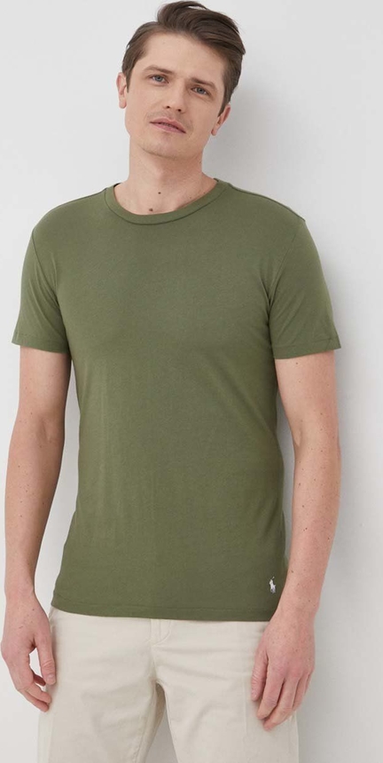 Zielony t-shirt POLO RALPH LAUREN z dzianiny