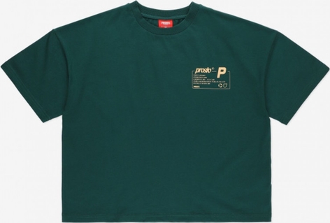 Zielony t-shirt Prosto. z krótkim rękawem