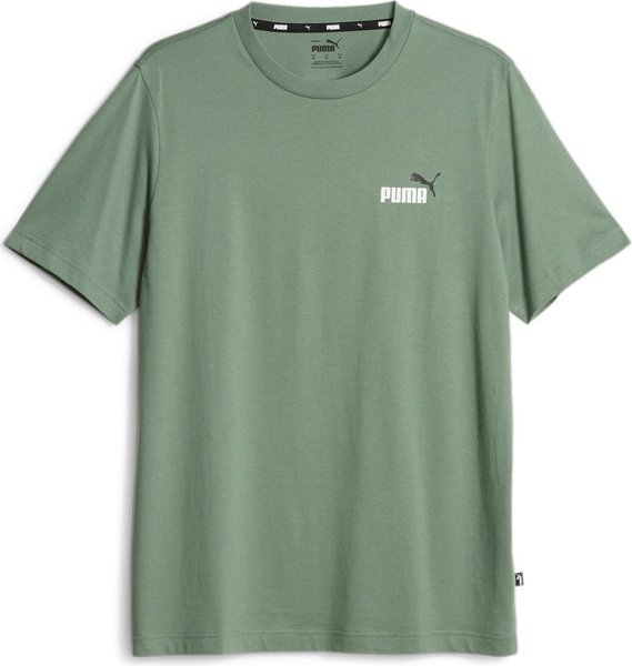 Zielony t-shirt Puma w stylu klasycznym z krótkim rękawem
