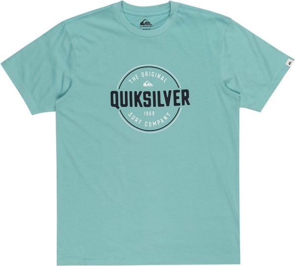 Zielony t-shirt Quiksilver z krótkim rękawem
