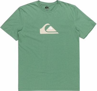 Zielony t-shirt Quiksilver z krótkim rękawem w stylu casual