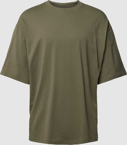 Zielony t-shirt Review z bawełny z krótkim rękawem