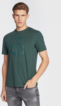 Zielony t-shirt S.Oliver w młodzieżowym stylu z nadrukiem