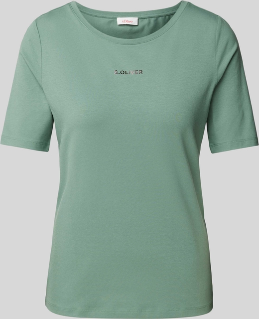 Zielony t-shirt S.Oliver w stylu casual