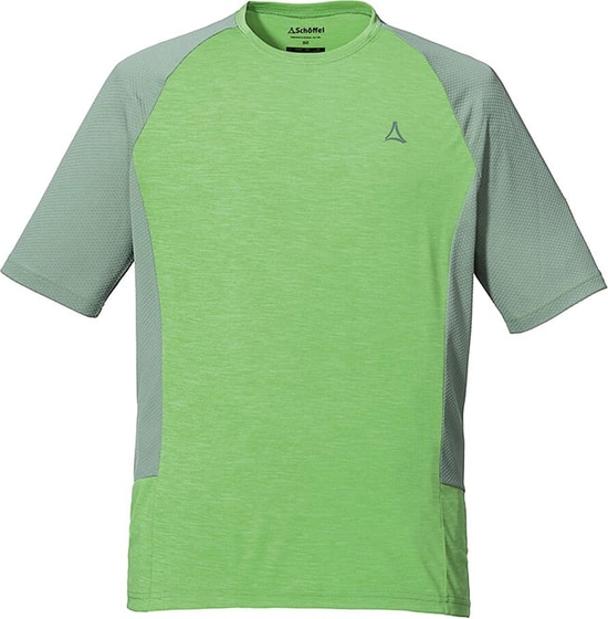Zielony t-shirt Schöffel z krótkim rękawem