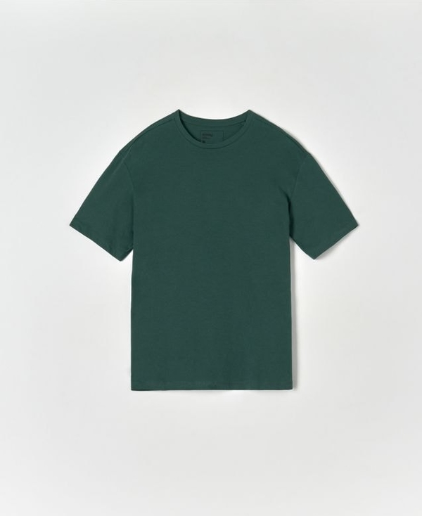 Zielony t-shirt Sinsay w stylu casual