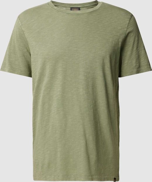 Zielony t-shirt Superdry w stylu casual z bawełny