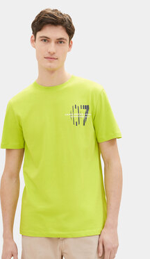 Zielony t-shirt Tom Tailor Denim z krótkim rękawem