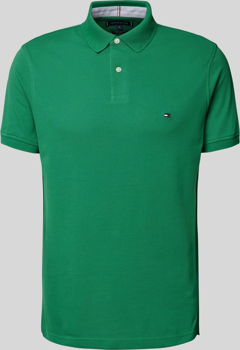 Zielony t-shirt Tommy Hilfiger w stylu casual z krótkim rękawem