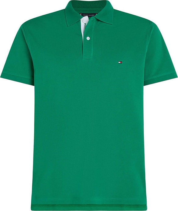 Zielony t-shirt Tommy Hilfiger z bawełny