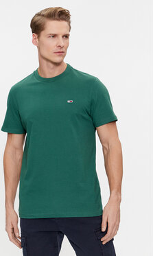 Zielony t-shirt Tommy Jeans w stylu casual
