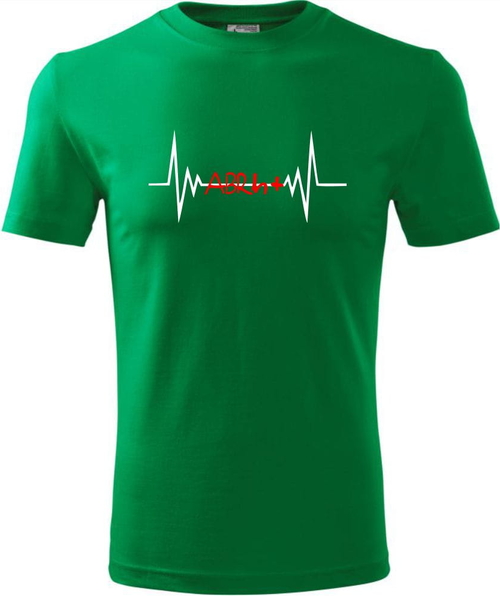 Zielony t-shirt TopKoszulki.pl z krótkim rękawem