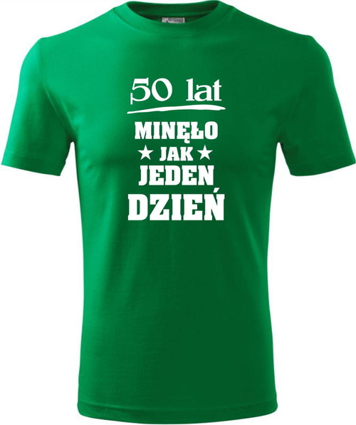 Zielony t-shirt TopKoszulki.pl z krótkim rękawem w młodzieżowym stylu
