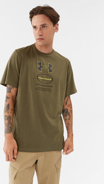 Zielony t-shirt Under Armour w młodzieżowym stylu