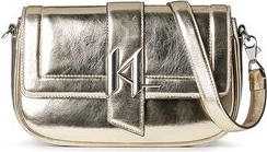 Złota torebka Karl Lagerfeld na ramię średnia