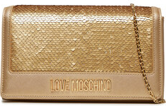 Złota torebka Love Moschino matowa mała na ramię