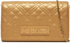 Złota torebka Love Moschino na ramię mała