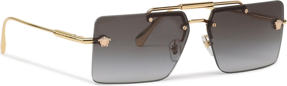 Złote okulary damskie Versace
