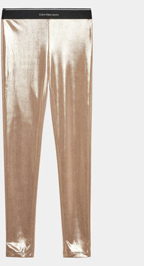 Złote spodnie dziecięce Calvin Klein