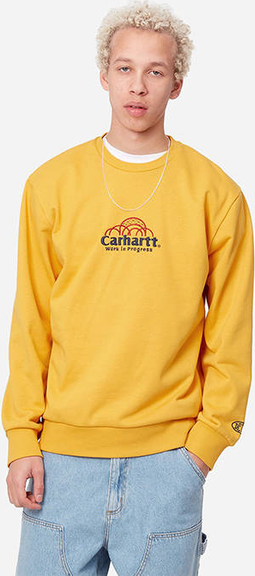 Żółta bluza Carhartt WIP w młodzieżowym stylu