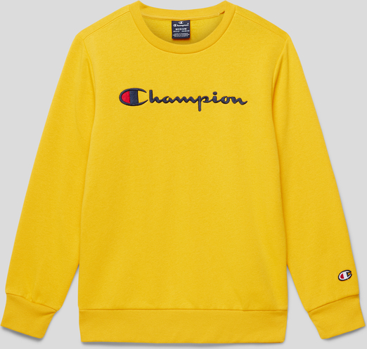 Żółta bluza dziecięca Champion z bawełny
