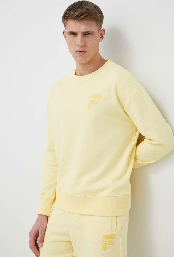 Żółta bluza Fila w stylu casual
