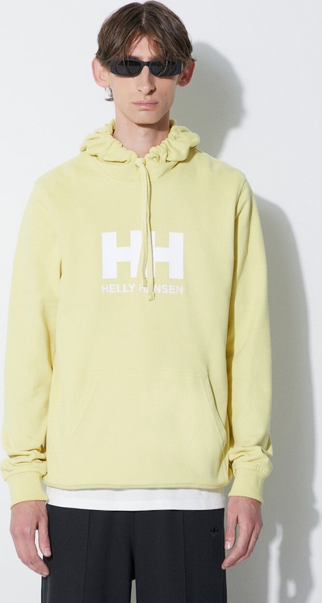 Żółta bluza Helly Hansen z bawełny