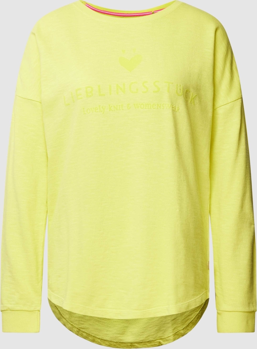 Żółta bluza Lieblingsstück w stylu casual