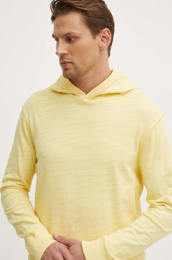 Żółta bluza Pepe Jeans w młodzieżowym stylu z bawełny