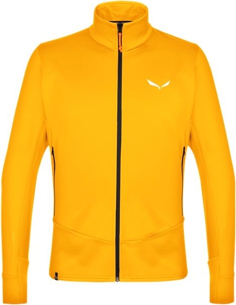 Żółta bluza Salewa z polaru w sportowym stylu