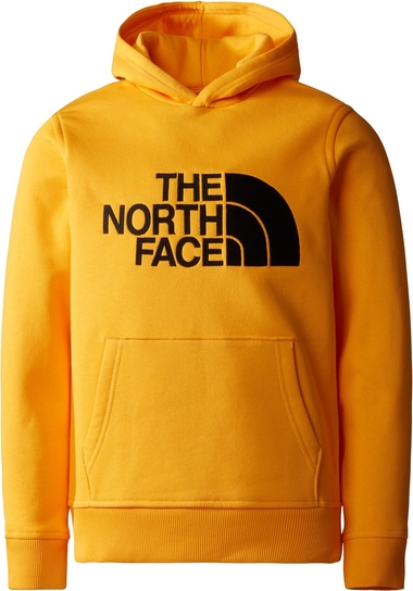 Żółta bluza The North Face w młodzieżowym stylu z bawełny