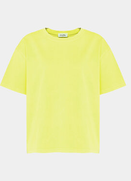 Żółta bluzka American Vintage z krótkim rękawem z okrągłym dekoltem