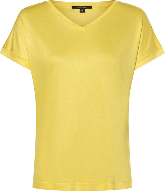 Żółta bluzka comma, z dżerseju
