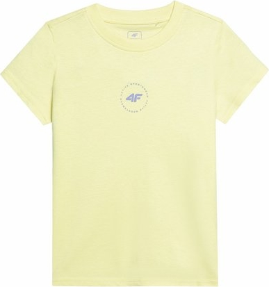 Żółta bluzka dziecięca 4F dla dziewczynek