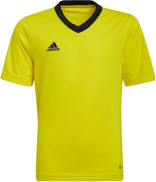 Żółta bluzka dziecięca Adidas z dżerseju
