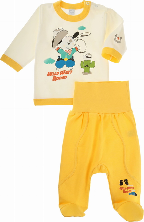 Żółta bluzka dziecięca Ewa Collection dla chłopców
