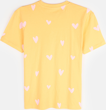 Żółta bluzka dziecięca Gate dla dziewczynek z bawełny