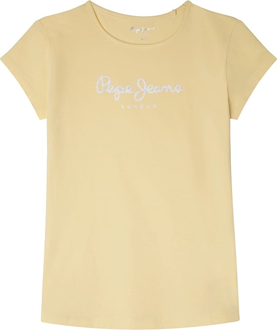 Żółta bluzka dziecięca Pepe Jeans dla dziewczynek