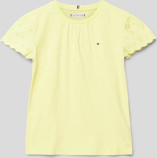Żółta bluzka dziecięca Tommy Hilfiger dla dziewczynek