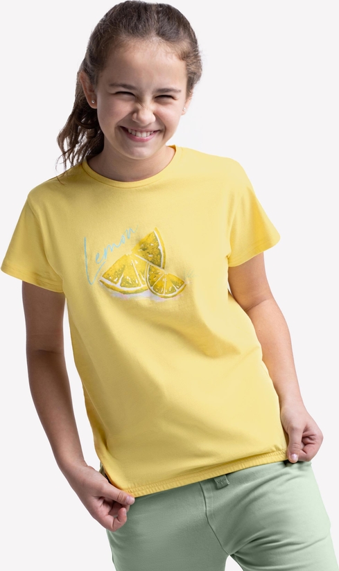 Żółta bluzka dziecięca Volcano dla dziewczynek