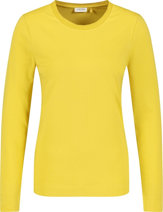 Żółta bluzka Gerry Weber z długim rękawem w stylu casual