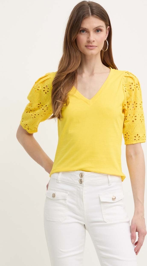 Żółta bluzka Morgan w stylu casual