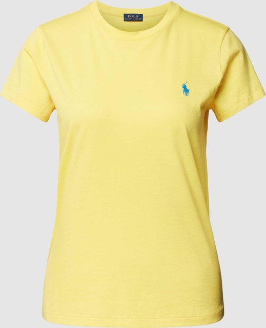 Żółta bluzka POLO RALPH LAUREN z krótkim rękawem