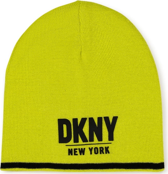 Żółta czapka DKNY
