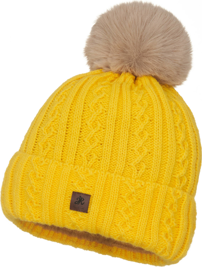 Żółta czapka JK Collection