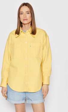 Żółta koszula Levis w stylu casual z jeansu
