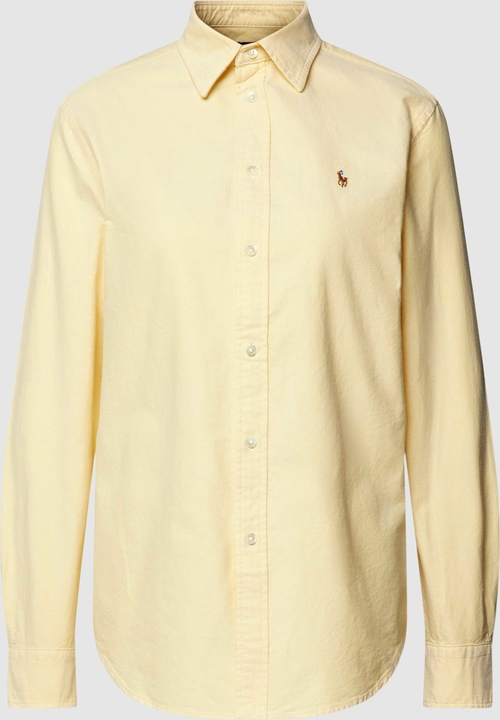 Żółta koszula POLO RALPH LAUREN z bawełny