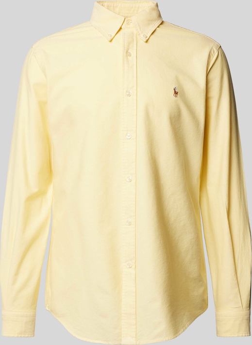 Żółta koszula POLO RALPH LAUREN z długim rękawem w stylu casual