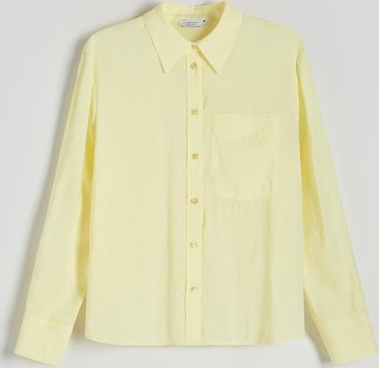 Żółta koszula Reserved z tkaniny
